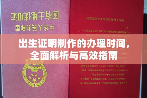 铜川出生证明制作的办理时间，全面解析与高效指南