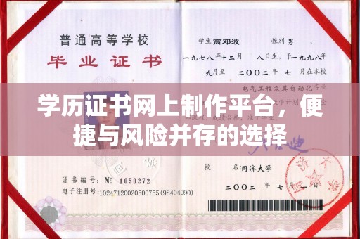铜川学历证书网上制作平台，便捷与风险并存的选择