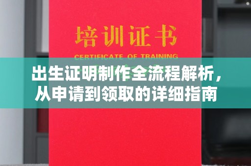 铜川出生证明制作全流程解析，从申请到领取的详细指南